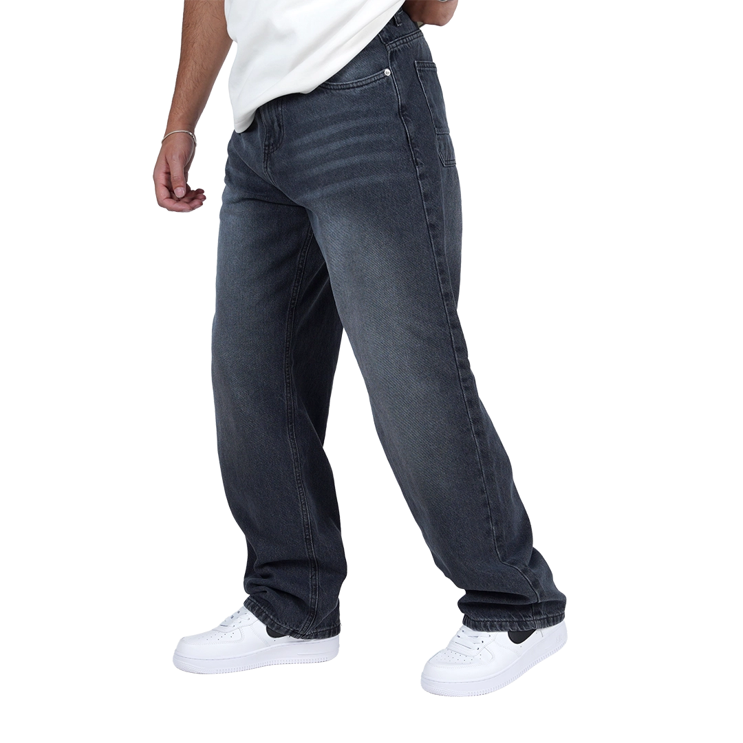 Dark gray baggy fit