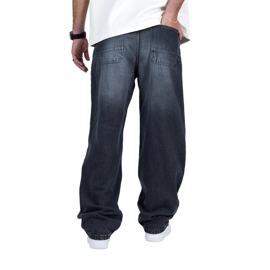 Dark gray baggy fit