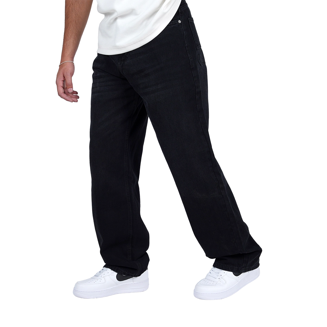 Black washed Baggy fit